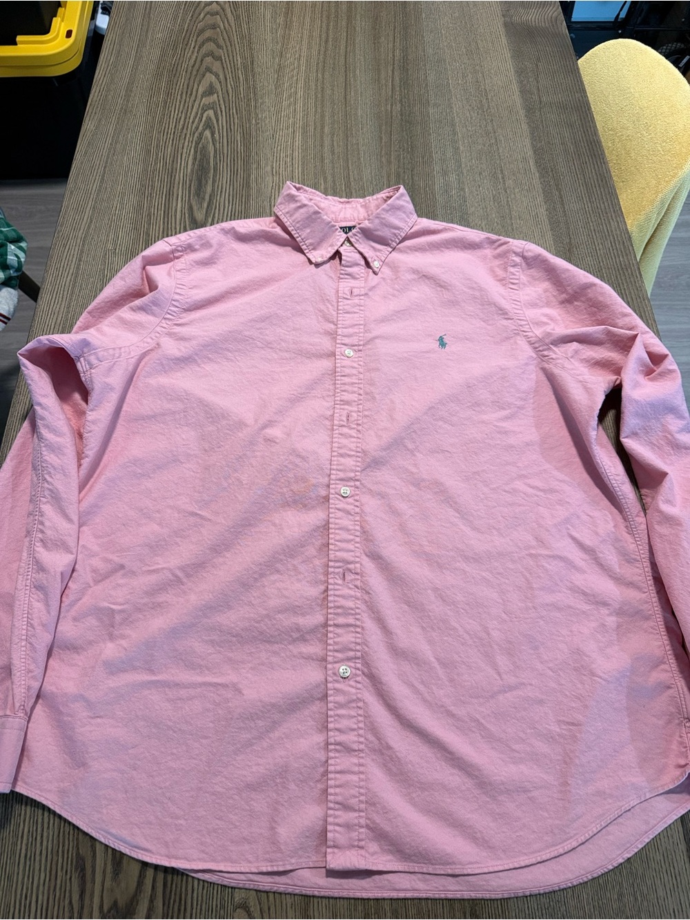 Ralph Lauren Men’s Light Pink Button-Down Oxford Shirt